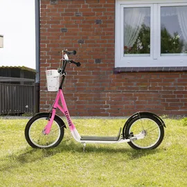 Homcom Kinderroller rosa - rosa, weiß
