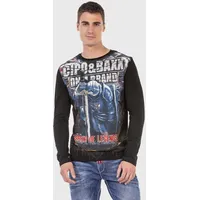 Cipo & Baxx "Sweatshirts", Herren, Gr. XL, schwarz, 95%