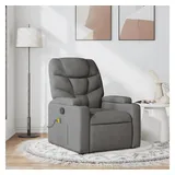 vidaXL Massagesessel Dunkelgrau Stoff