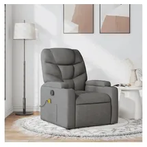 vidaXL Massagesessel Dunkelgrau Stoff