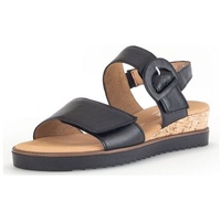 Gabor Damen Keilsandalen, Frauen Sandalen,Moderate Mehrweite (G),Strandschuhe,Keilsandaletten,Keilabsatz,schwarz(Kork/schw),37.5 EU / 4.5 UK - 37.5 EU