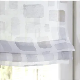 Kutti Raffrollo HEINE HOME Gr. 4, weiß (sanftes weiß, grau, taupe), B:100cm H:140cm, Raffrollos