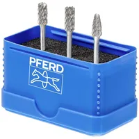 Pferd tools Hartmetall Hochleistungsfrässtift Set 1404 ALLROUND 3-tlg. Ø
