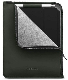 WOOLNUT Tablet-Tasche für Apple iPad Air 4. Gen (2020), iPad Air 5. Gen (2022), iPad Pro 12,9“ grün