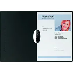 Pagna Bewerbungsmappe Swing A4 mit Prägung schwarz