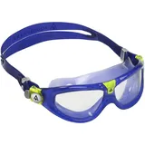 Aquasphere Seal Kid | Schwimmbrille für Kinder ab 3 Jahren mit UV-Schutz, Silikondichtung und beschlag- und auslaufsicheren Gläsern für Jungen und Mädchen, Lila - Klare Linse