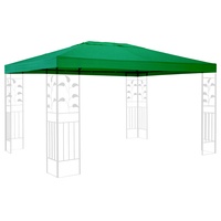 QUICK STAR Ersatzdach für Rank Pavillon 3x4m Grün Ersatzbezug Pavillondach