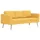 vidaXL 3-Sitzer-Sofa Stoff Gelb