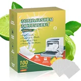 Spülmaschinen Blätter,100 Pcs Spülmaschinenblätter,Eine Kraftvolle Reinigung, Geschirrspültabs Ersatz Spülmaschinentabs Ohne Plastik und Biologisch Abbaubar,Spühlmachaschinen Tabs Ersatz, Zitronenduft