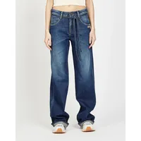 Gang Loose-fit-Jeans »94CLAIRE« mit Bindegürtel und Naht am Oberschenkel,