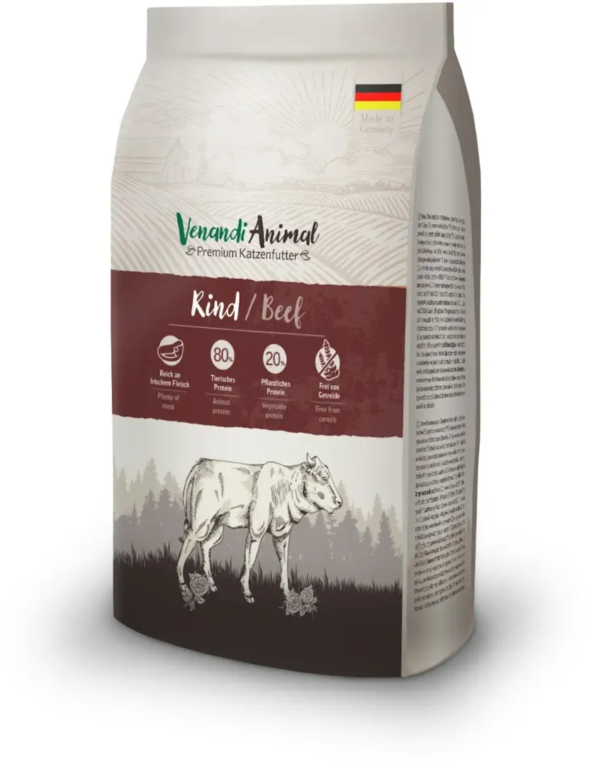 VenandiAnimal Rind Katzentrockenfutter 1,5 Kilogramm