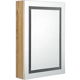 vidaXL LED-Spiegelschrank 50 cm weiß