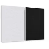 platino24 Akustikplatte 2er Set Rechtecke aus Basotect ® G+ mit Akustikfilz 825x550x50mm bunt|gelb|grau