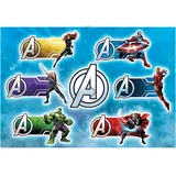 KOMAR Deko-Sticker Avengers Plates 100 x 70 cm