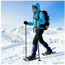 vidaXL 3 in 1 Schneeschuhe Silber/Schwarz 53,5