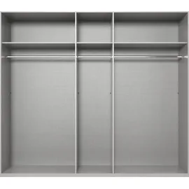 WIMEX Schwebetürenschrank WIMEX "Atlanta by fresh to go", schwarz (graphit, glas grau, akustikpaneel optik artisan eiche nachbildung), B:250cm H:216cm T:65cm, Spanplatte, Schränke, Schwebetürenschrank, mit Akustikpaneel Optik (3D Leisten), Lamelle