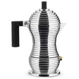 Alessi MDL02/1 B Pulcina Espressokocher, Schwarz