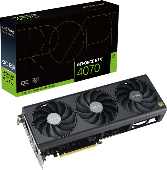 GeForce RTX 4070 ProArt OC - 12GB GDDR6X RAM - Grafikkarte