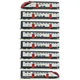 Roco 8-tlg. Set: Fernverkehrs-Doppelstockzug RABe 502 7720007 H0