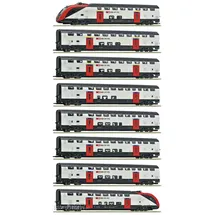 Roco 8-tlg. Set: Fernverkehrs-Doppelstockzug RABe 502 7720007 H0