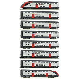 Roco 8-tlg. Set: Fernverkehrs-Doppelstockzug RABe 502 7720007 H0