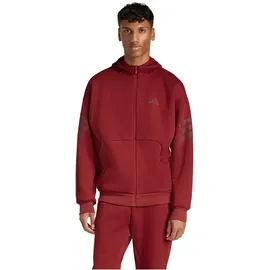 adidas Future Icons 3-Streifen Herren Kapuzensweater, grün - M