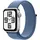 Apple Watch SE 2023 GPS 40 mm Aluminiumgehäuse silber, Sport Loop winterblau