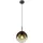 GLOBO 1-flg. 20 cm rund braun amber Glas Metall