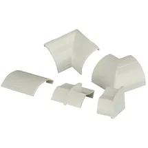 D-Line CLOAP22QSW Kabelkanal Clip-Over Verbindungsstücke Multipack, Aufsteckbare Verbindungsstücke, Verbinden Sie mehrere 22x22mm Kabelkanäle - 10-teiliges Kabelkanal Zubehör Set - Weiß