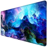 Luxuskollektion Gaming Mauspad XL 800x300mm Sterne Farbenprächtig Vernähte Kanten