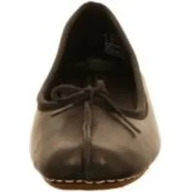 CLARKS Freckle Ice Ballerinas Black Leather 37 1/2