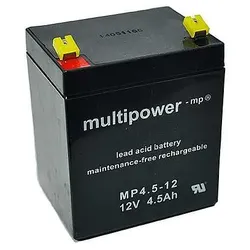 Multipower MP4.5-12 AGM 12 V 4,5Ah – 4,8mm Faston
