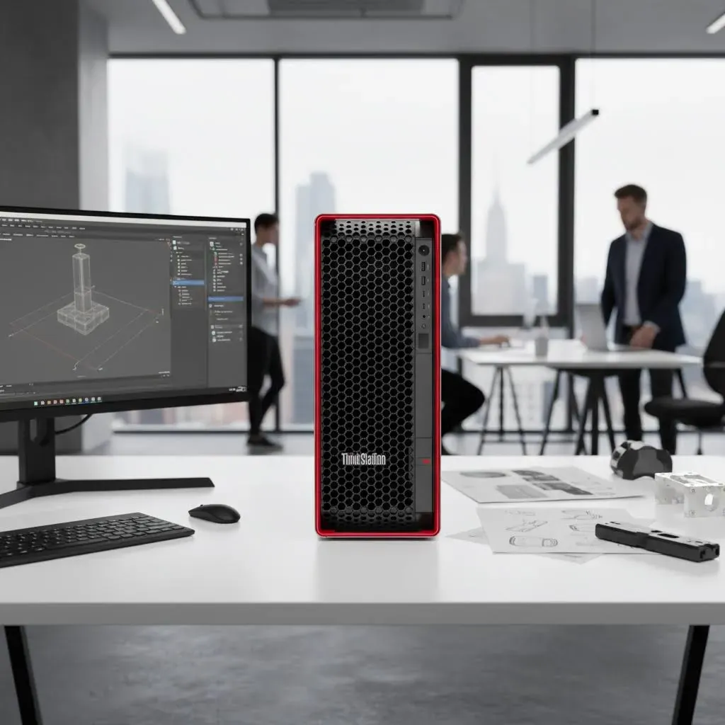 Lenovo ThinkStation P8 AMD Ryzen Threadripper PRO 7955WX Prozessor 4,50 GHz bis zu 5,30 GHz, Windows 11 Pro 64, 1 TB SSD, M.2 2280, PCIe 4.0 Performance, TLC, Opal