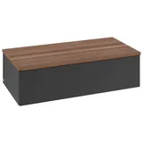 Villeroy & Boch Sideboard 100 x 26,8 x 50 cm Schwarz Matt/Nussbaum