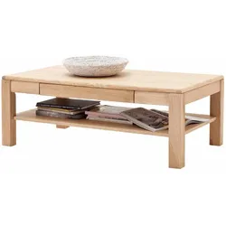 Sofatisch mit Schublade Eiche Bianco