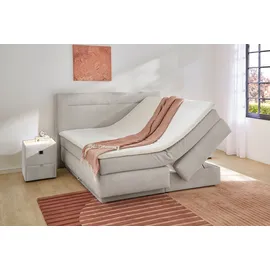 Jockenhöfer Boxspringbett SIMONE, 180 x 200 cm - hellgrau