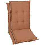GO-DE Hochlehnerauflage GO-DE, braun, B:50cm H:7cm T:120cm, Polyester, Polyurethan, Polsterauflagen, Maße ca.: 50 cm x 120 cm x 7 cm