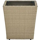 vidaXL Beistelltisch 41,5 x 41,5 x 44 cm Beige