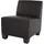 Mendler Modular 4-Sitzer Sofa Couch Lyon, Kunstleder ~ schwarz, hohe Armlehnen