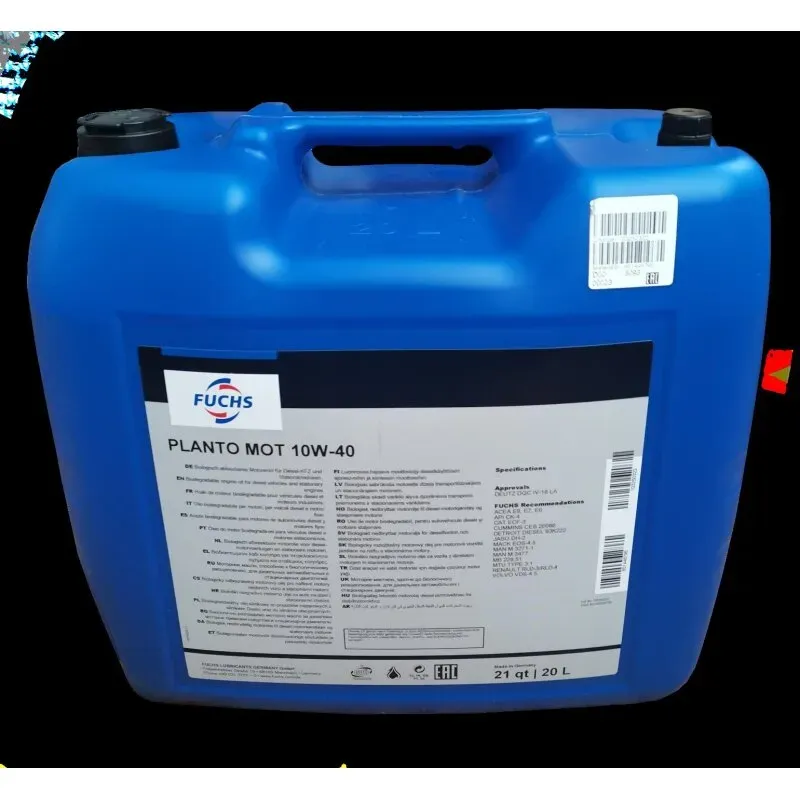 Planto MOT 10W-40, Bio-Motorenöl, 20 Liter