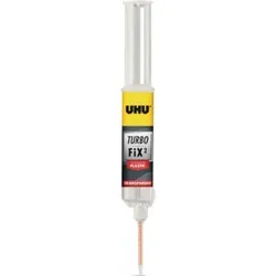 UHU 2K-Reparaturkleber Turbo Fix2 Flüssig Plastik 10g transparent Doppelspritze