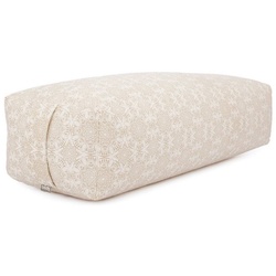 bodhi Yoga Bolster SALAMBA Bolster gemustert, 64x25x17cm Madurai, ecru, Dinkel