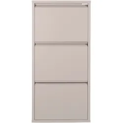 Schuhschrank SPINDER DESIGN, grau (silky taupe), B:50cm H:103cm T:15cm, Metall, Schränke, Metall, Breite 40 cm