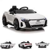 ES-Toys Kinder Elektroauto Audi RS E-Tron, Allradantrieb, Fernbedienung, MP3 weiß