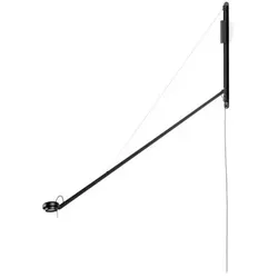 HAY - Fifty-Fifty Wandleuchte Soft Black