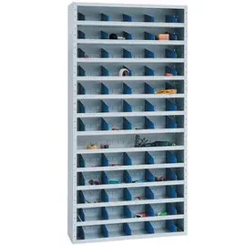 Gürkan Sortierregal - 30 cm, tief grau, 100x198x30 cm