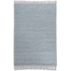 Webteppich Lennos 160 x 230 cm Polyester Blau Türkis