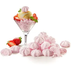Baiser-Tropfen „Erdbeere“