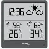 Technoline Wetterstation WS9138, extra slim, grau
