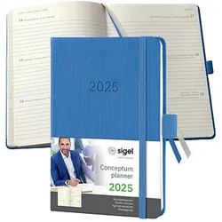 SIGEL Taschenkalender Conceptum 2025 blau